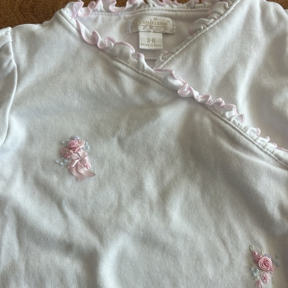 Kissy Kissy 3-6M white ruffle onesie - Picture 4 of 5